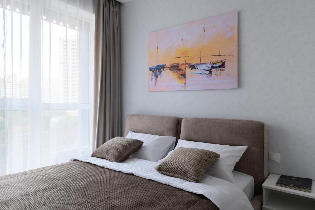 Modern New Cozy Apartment Kvartet Railway Station Kiev Luaran gambar