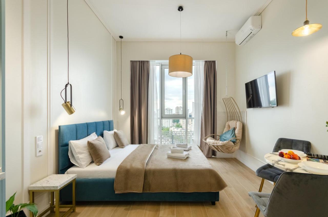 Modern New Cozy Apartment Kvartet Railway Station Kiev Luaran gambar