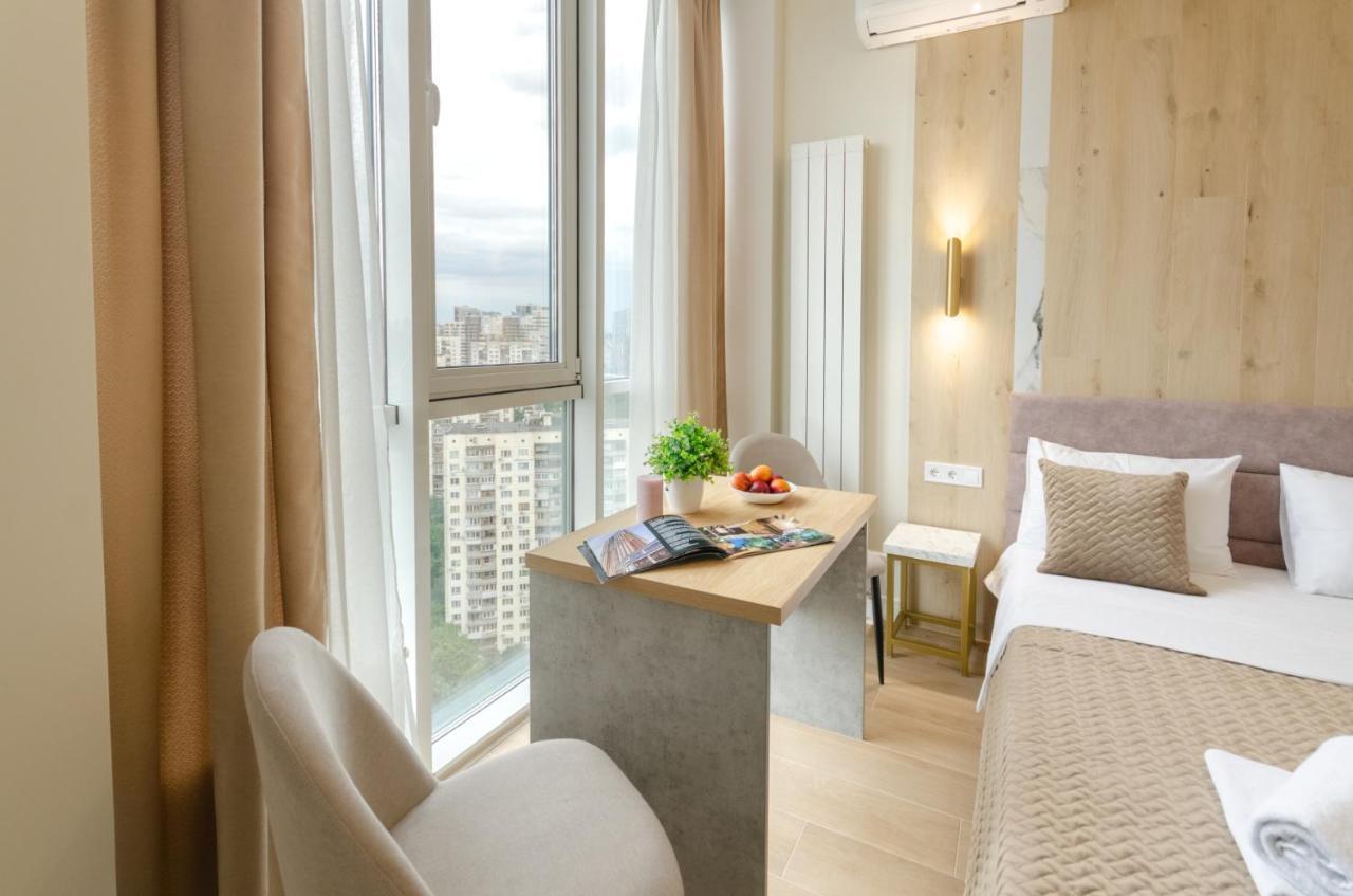 Modern New Cozy Apartment Kvartet Railway Station Kiev Luaran gambar
