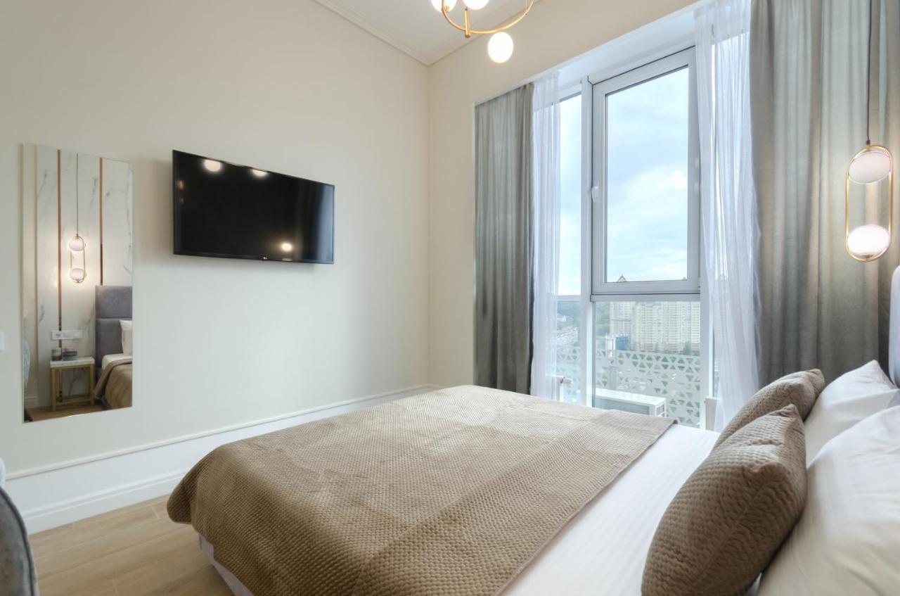 Modern New Cozy Apartment Kvartet Railway Station Kiev Luaran gambar