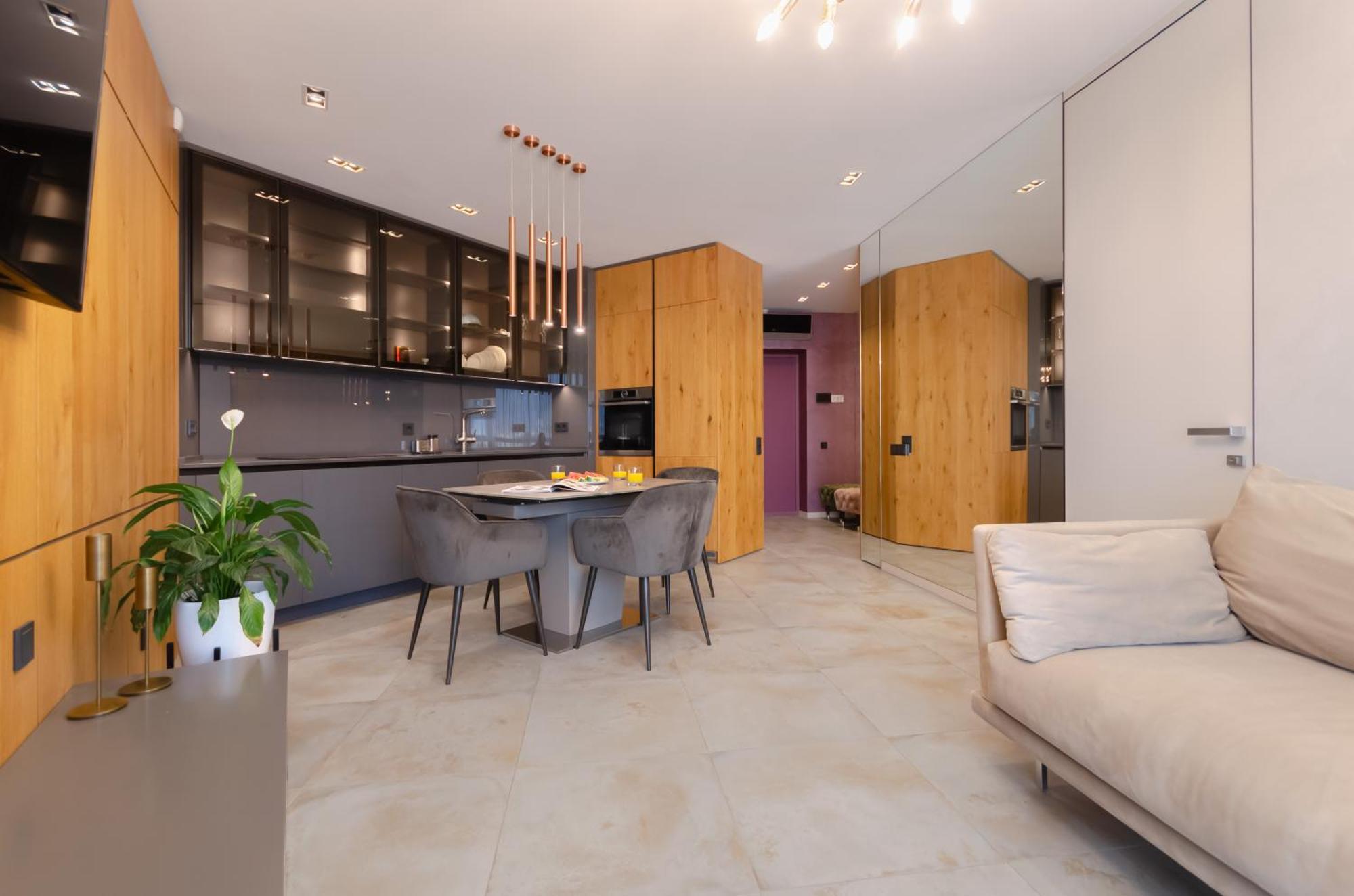Modern New Cozy Apartment Kvartet Railway Station Kiev Luaran gambar