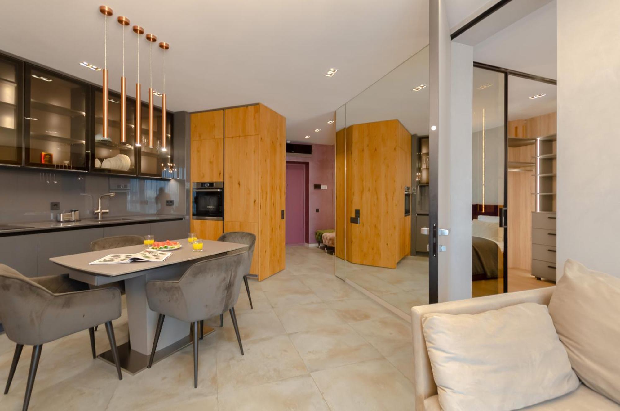 Modern New Cozy Apartment Kvartet Railway Station Kiev Luaran gambar